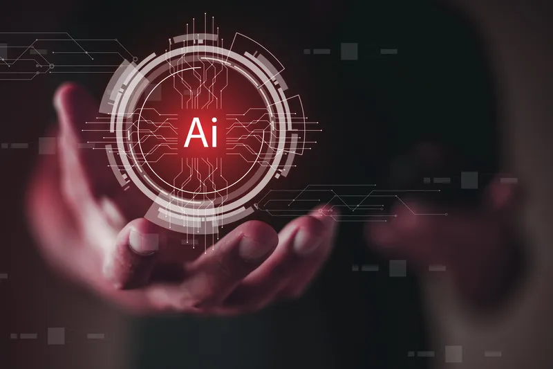 Connected artificial intelligence data network, representing business data sovereignty and protection